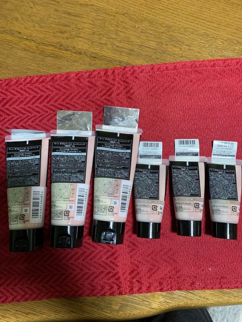 uno ダブルペースト スーパーハード 6本セット90g✖️３22g✖️3