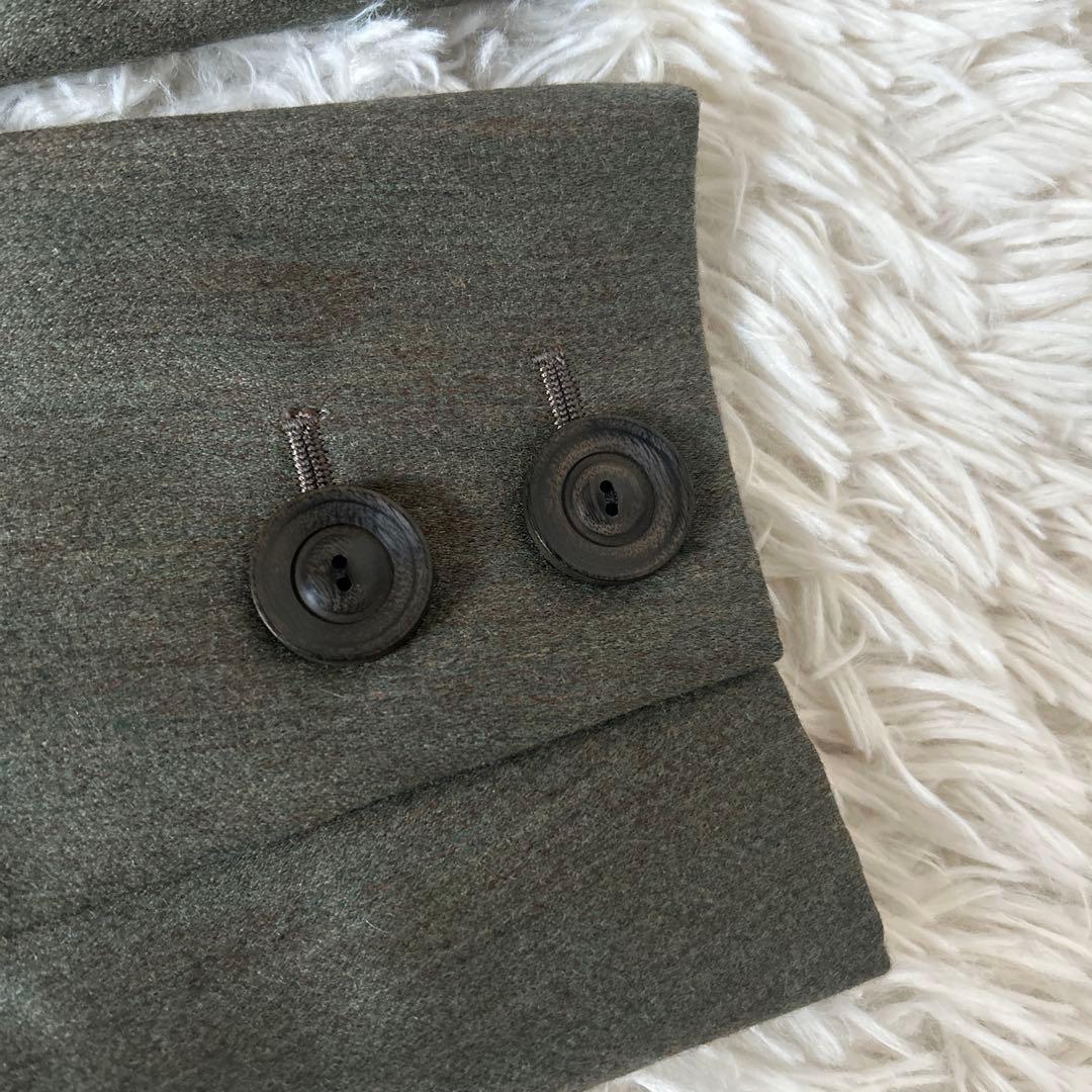 ✨美品✨イヴサンローラン スカートスーツ　ダブル　ウール　セットアップ　M L