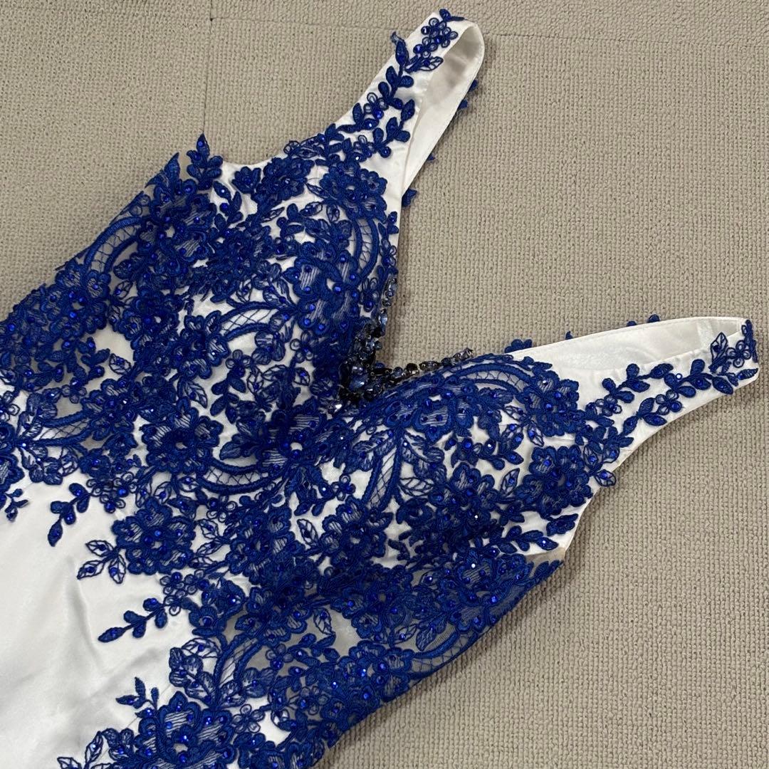 イルマ　ジャンマクレーン　キャバドレス　ロング マーメイド　ブルー　タイト　S