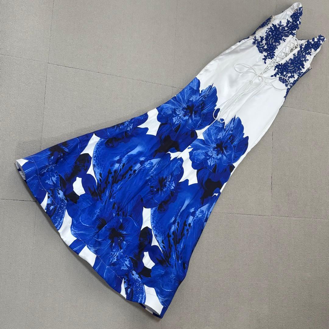 イルマ　ジャンマクレーン　キャバドレス　ロング マーメイド　ブルー　タイト　S