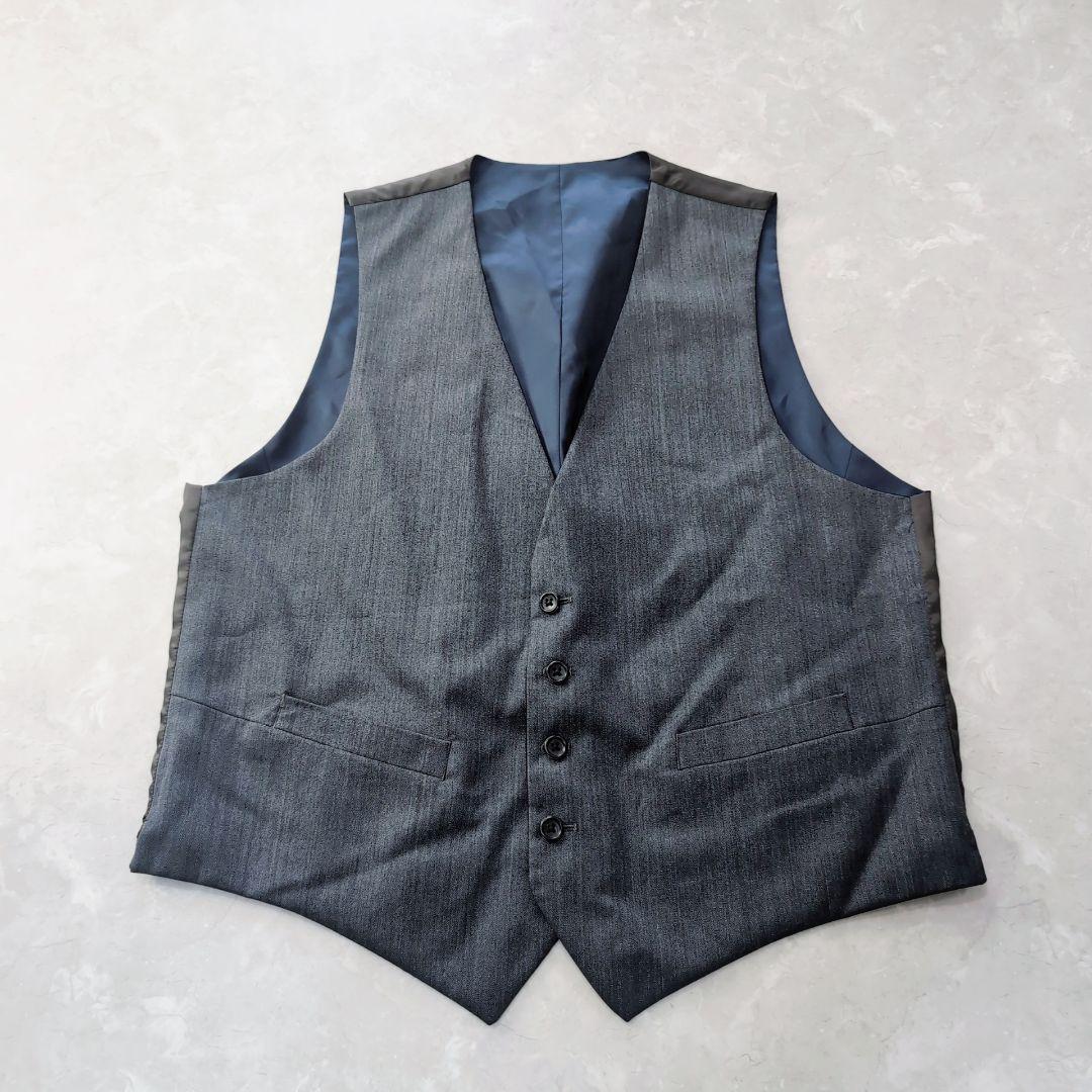 【未使用級】AOYAMA　3ピース　黒　L　超ゆったり体型　BE6 ドット柄