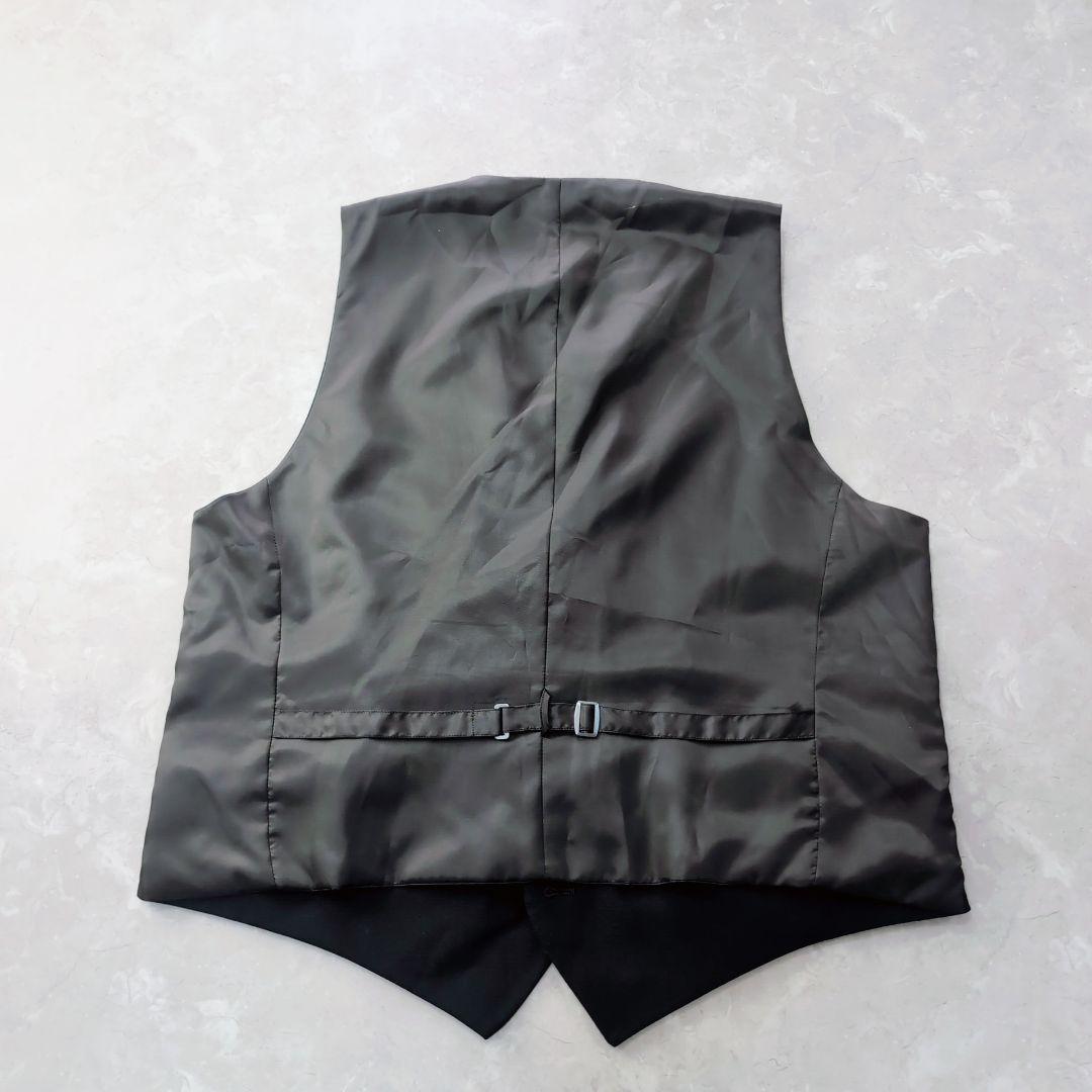 【未使用級】AOYAMA　3ピース　黒　L　超ゆったり体型　BE6 ドット柄