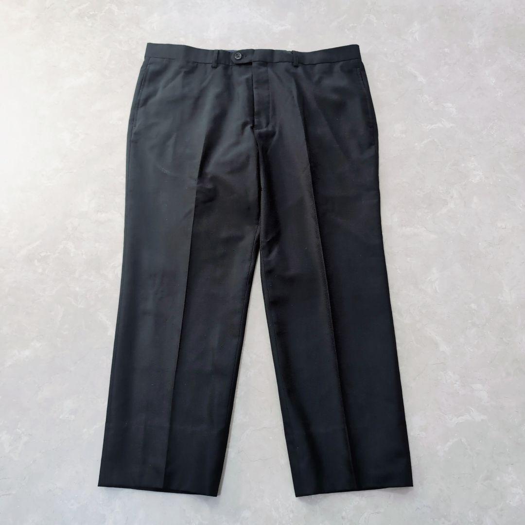 【未使用級】AOYAMA　3ピース　黒　L　超ゆったり体型　BE6 ドット柄