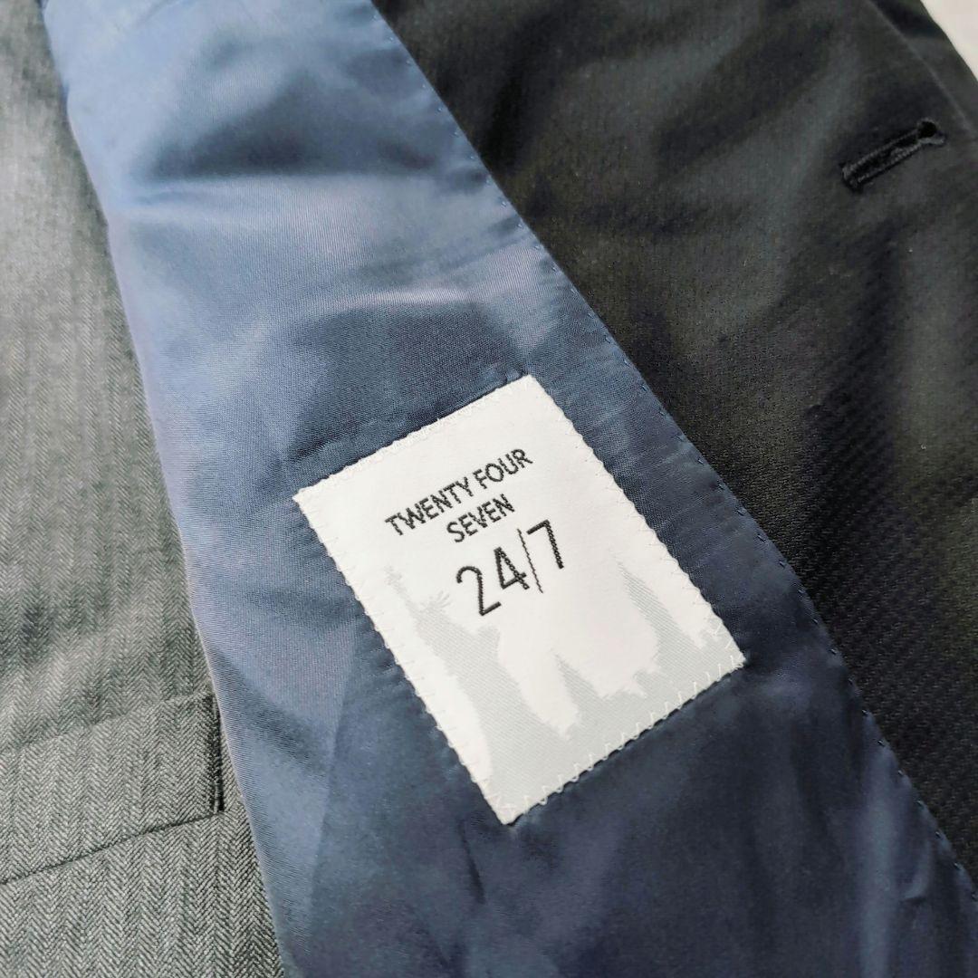 【未使用級】AOYAMA　3ピース　黒　L　超ゆったり体型　BE6 ドット柄