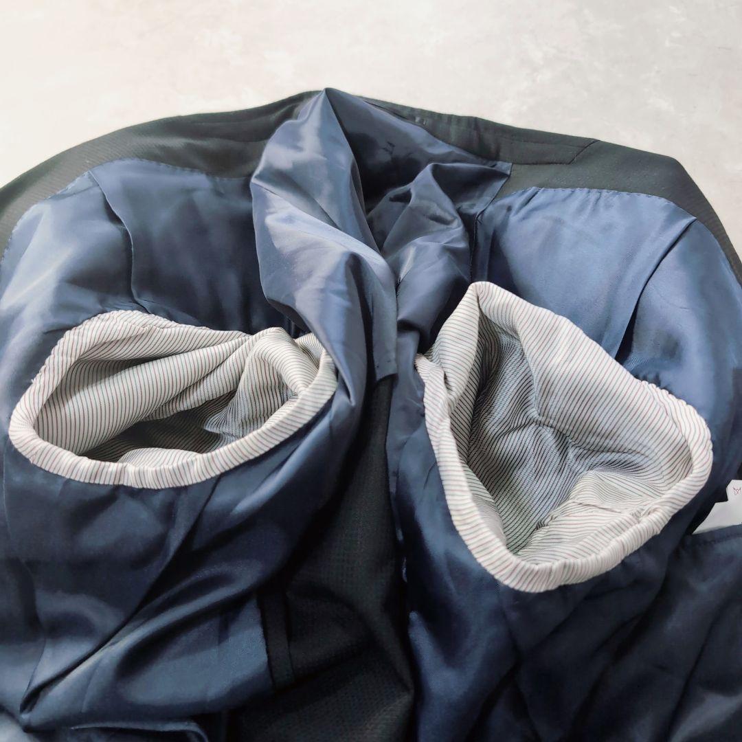 【未使用級】AOYAMA　3ピース　黒　L　超ゆったり体型　BE6 ドット柄