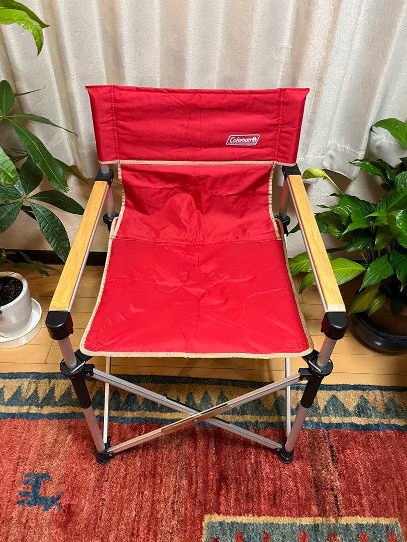 コールマン ツーウェイキャプテンチェア レッド 2脚まとめ売り Coleman