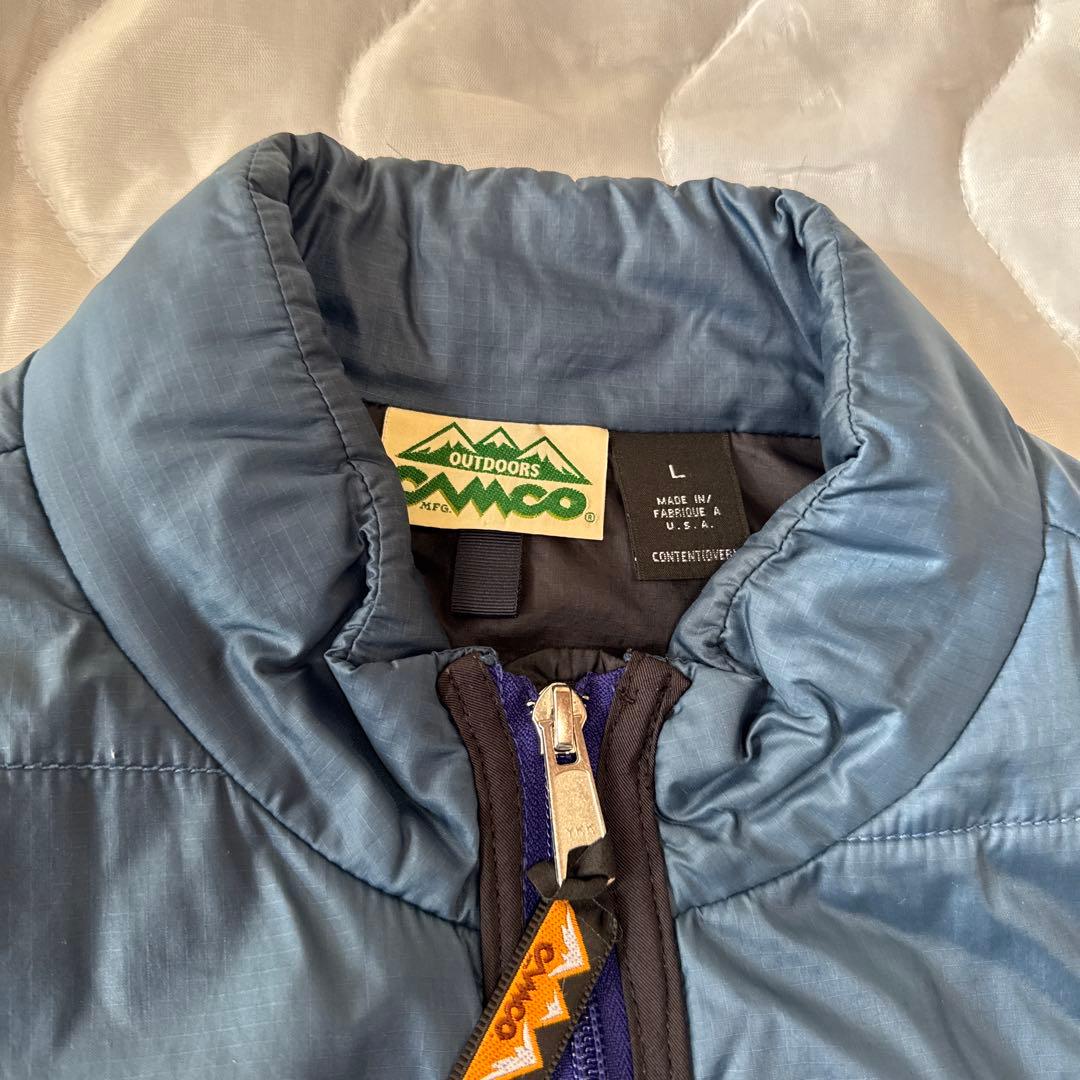 CAMCOアウトドアプリマロフトベストスレートブルーL