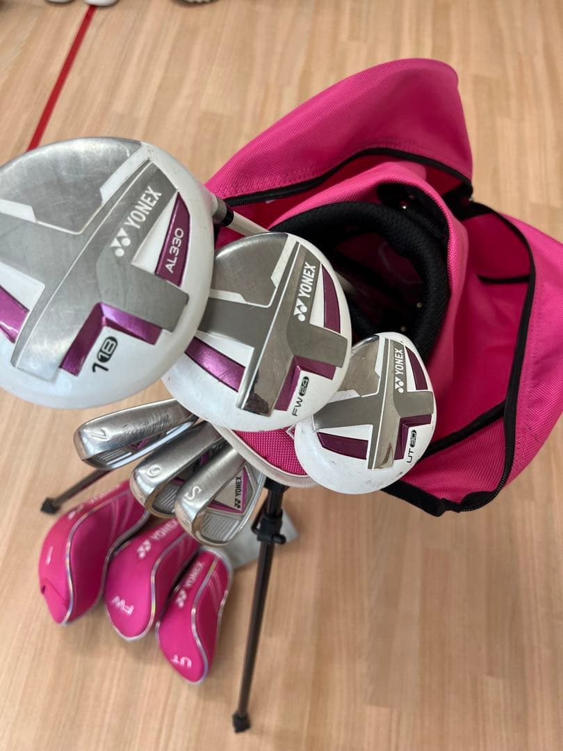 YONEX ピンク J120　ジュニアクラブセット