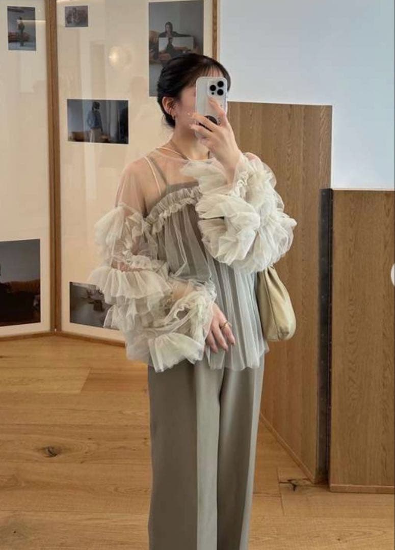 スーツ・フォーマル・ドレス andresd decorative tulle tops