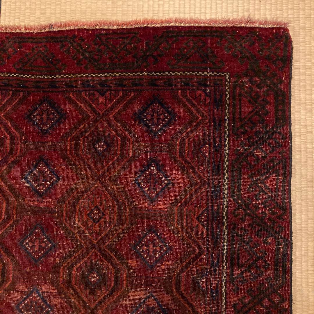 Ku！ビンテージvintageトライバルラグ ★職人の手仕事 ★トルクメン