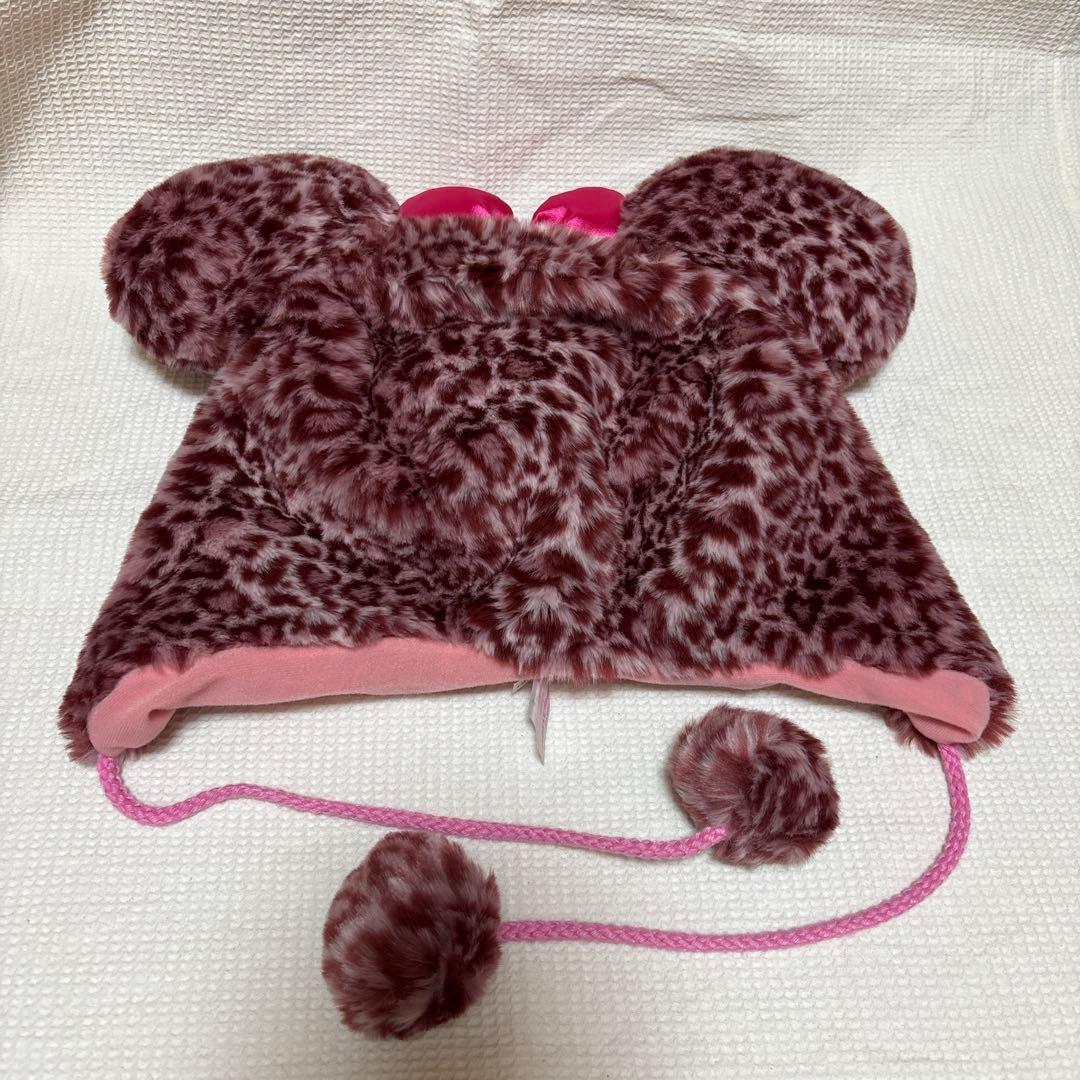 ディズニー ファンキャップ ヒョウ柄 ミニーマウス帽子