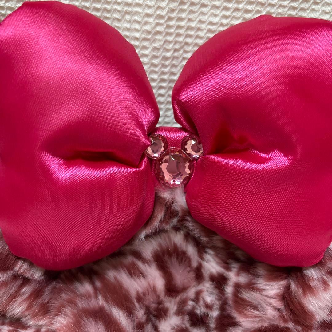 ディズニー ファンキャップ ヒョウ柄 ミニーマウス帽子