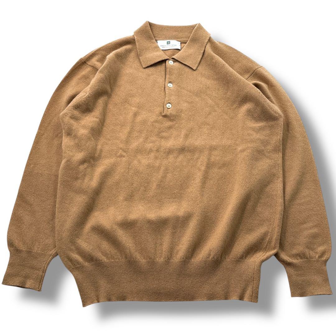 【美品】 BALLANTYNE　バランタイン カシミヤ100% ニット 長袖　襟