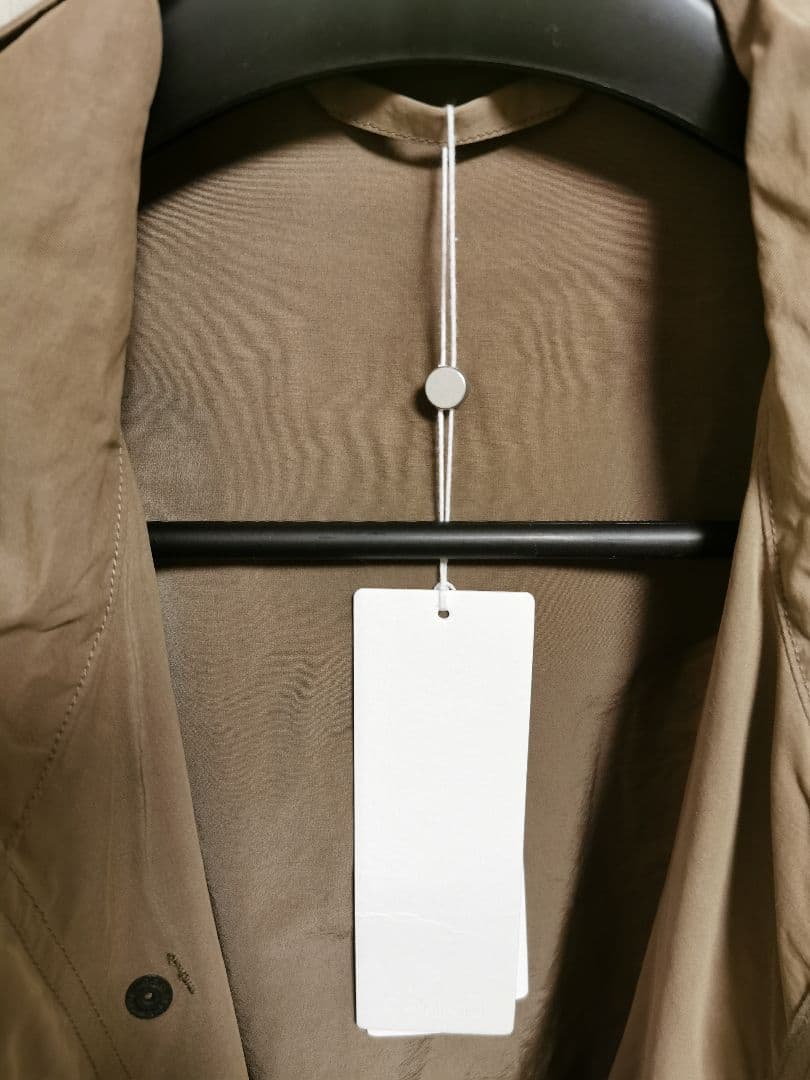 新品未使用 COMOLI コットンナイロンフーデッドコート