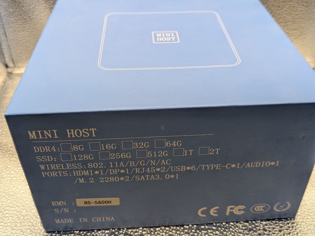 大幅値下げ ミニPC AMD Ryzen 5 5600H 32GB/2TB