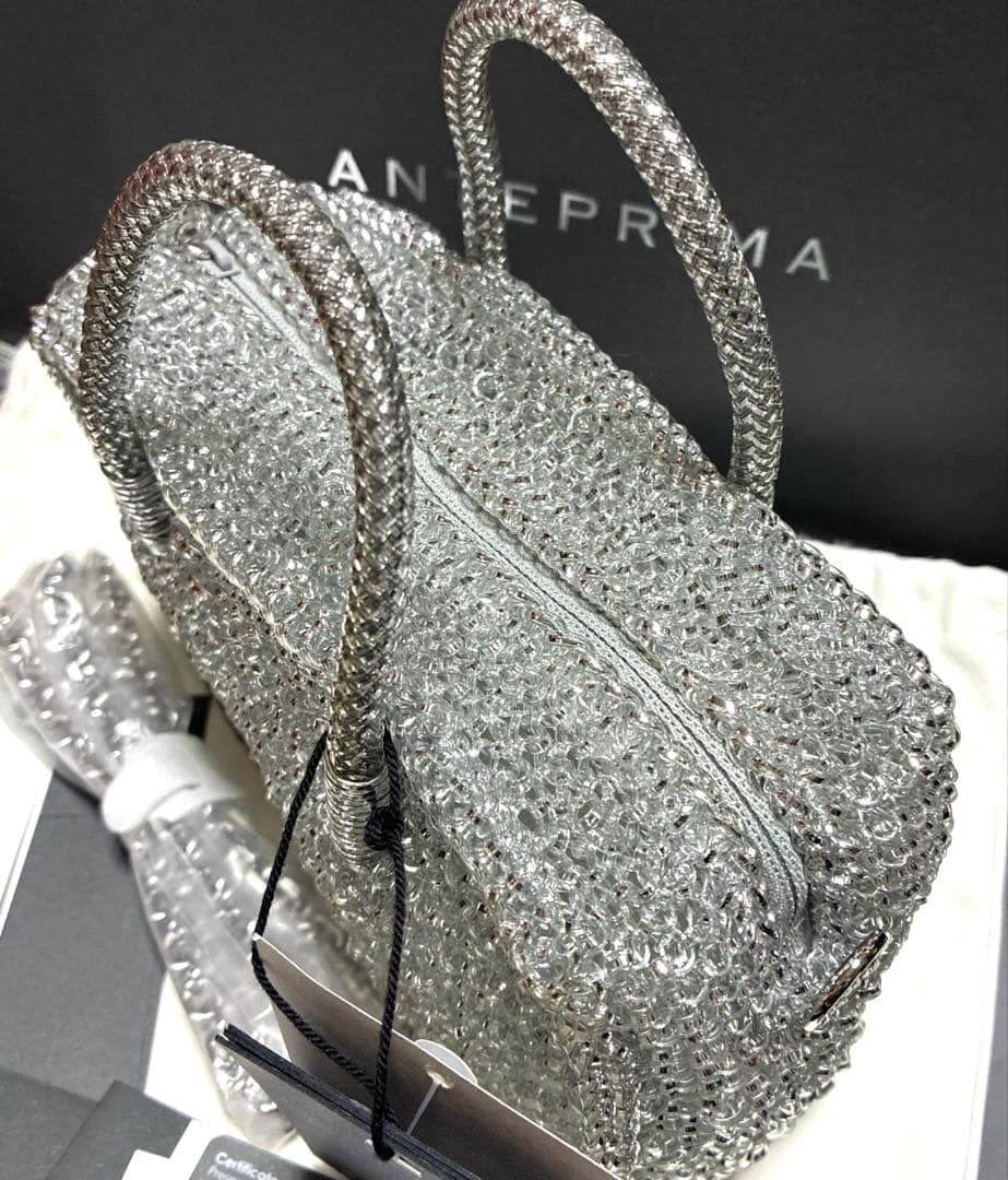 アンテプリマ ボクシー/スモール/シルバー 新品未使用【2026年春夏新作商品】