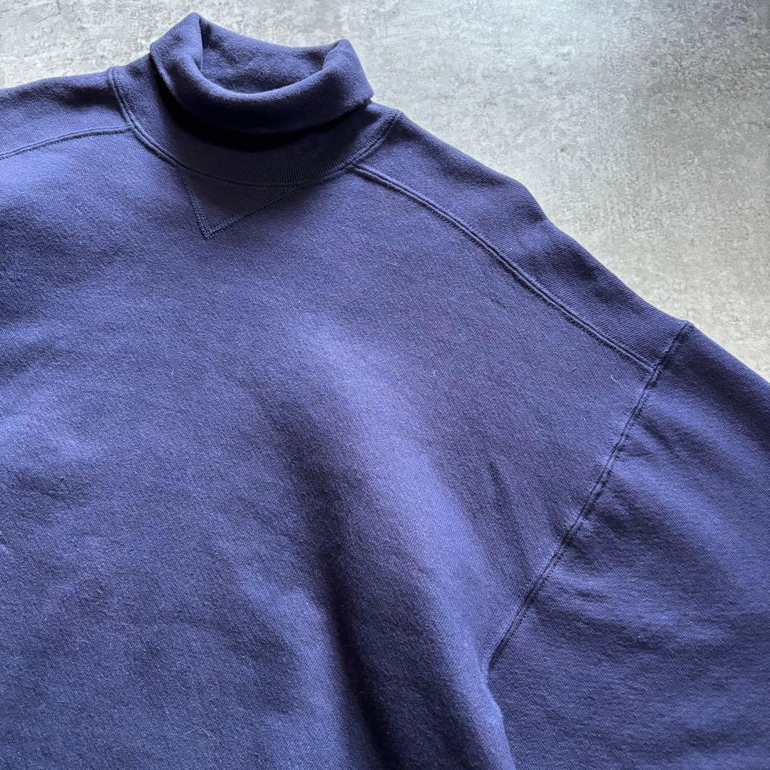 色味最高90s RUSSELLラッセル スウェット タートル ネイビー USA製
