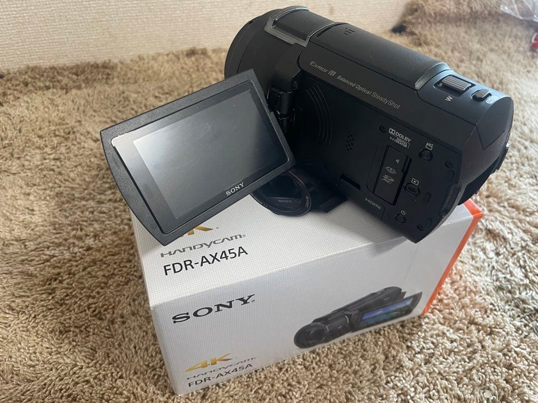 SONY FDR-AX45A 4Kビデオカメラ 本体【電源ケーブル有り】
