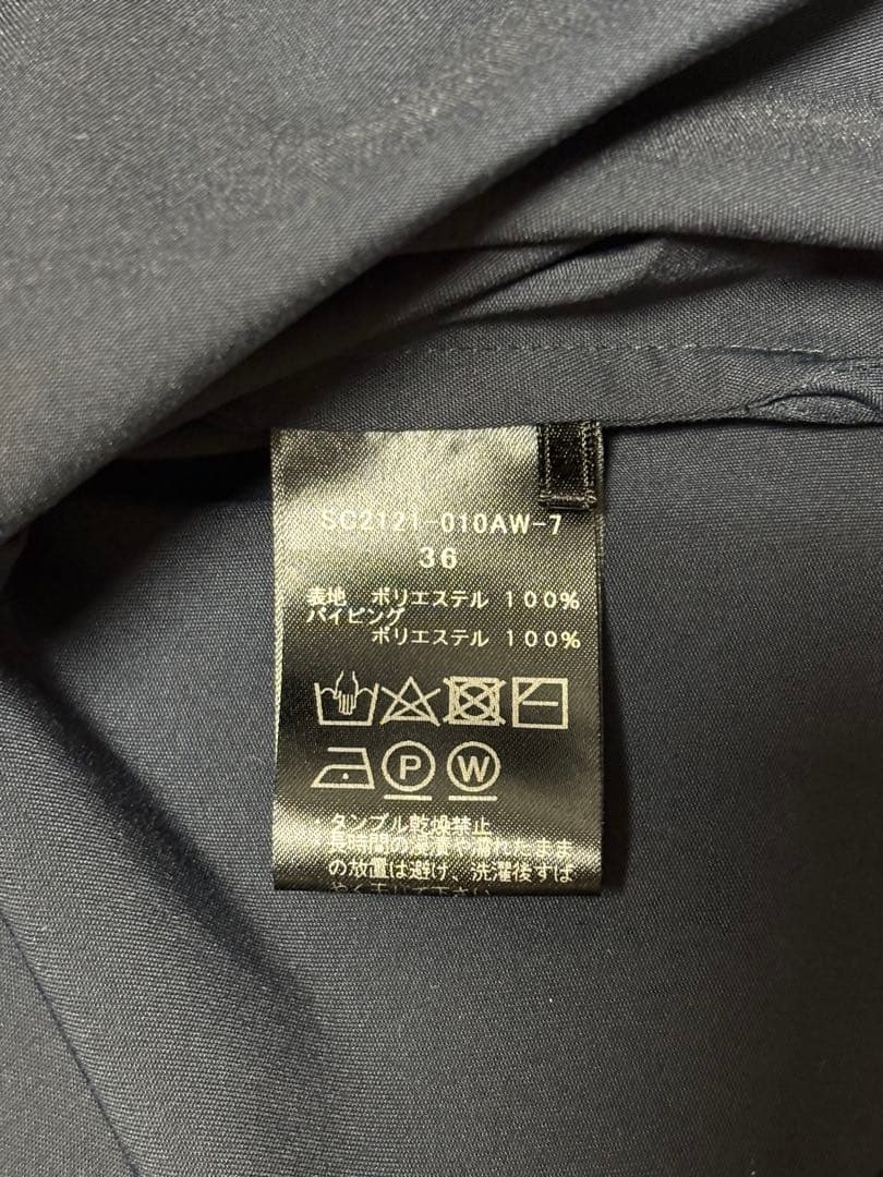 yori shirocon ホイップカラーブラウス ネイビー