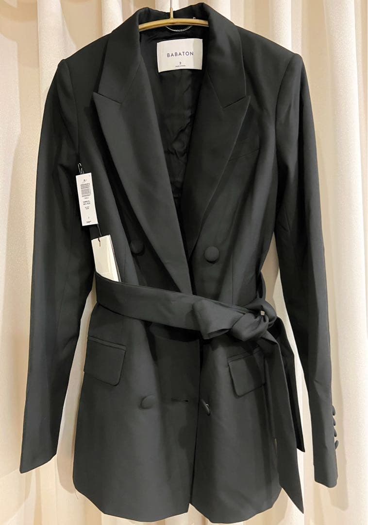 ⭐︎新品タグ付き⭐︎BABATONベルト付きブラックジャケット