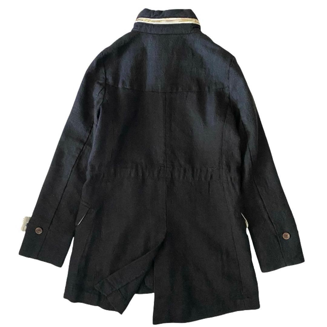 美品✨pallas palace パラスパレス リネン ウール コート 薄手 2