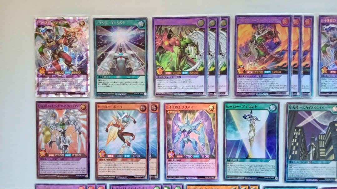 遊戯王 ラッシュデュエル HERO デッキパーツ 95枚
