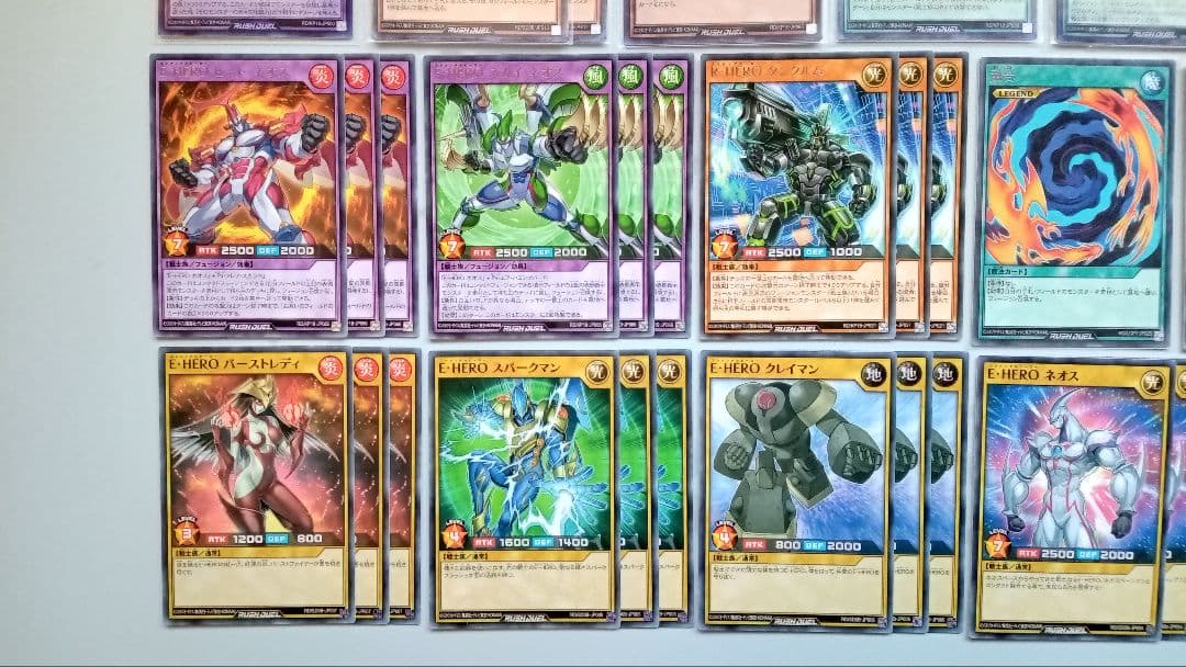 遊戯王 ラッシュデュエル HERO デッキパーツ 95枚