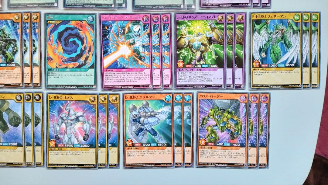 遊戯王 ラッシュデュエル HERO デッキパーツ 95枚
