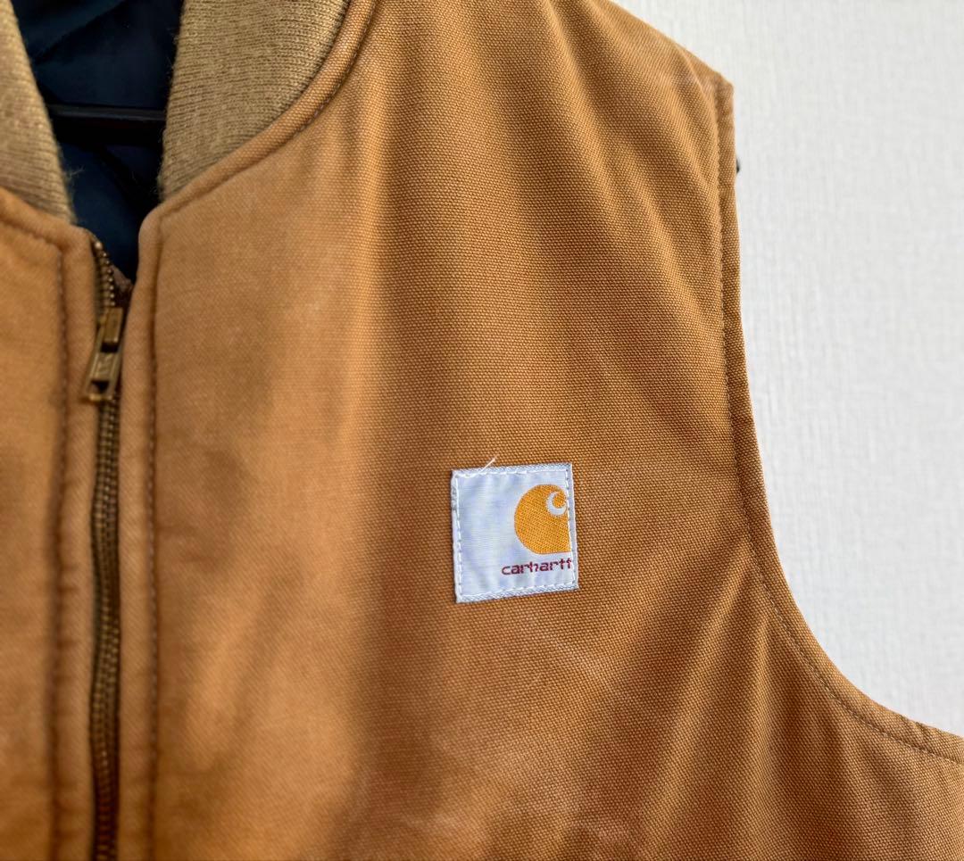 超スペシャル 80s 星タグ アメリカ製 カーハート ベスト L ブラウン
