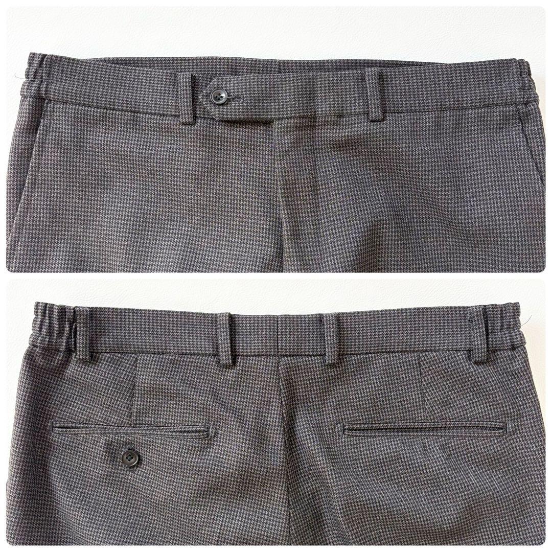 未使用級 スーツセレクト 千鳥格子　4S スーツ スリーピース 2B