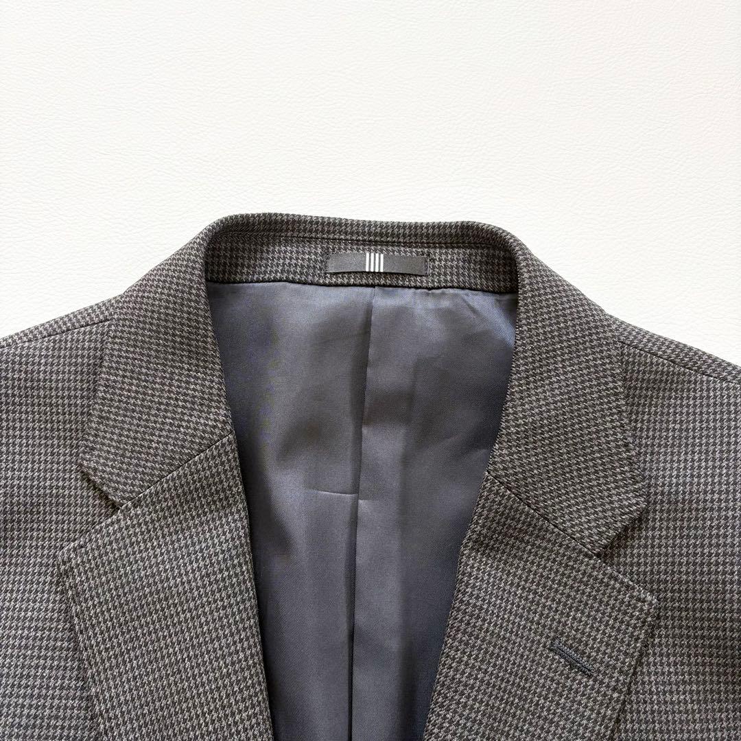 未使用級 スーツセレクト 千鳥格子　4S スーツ スリーピース 2B