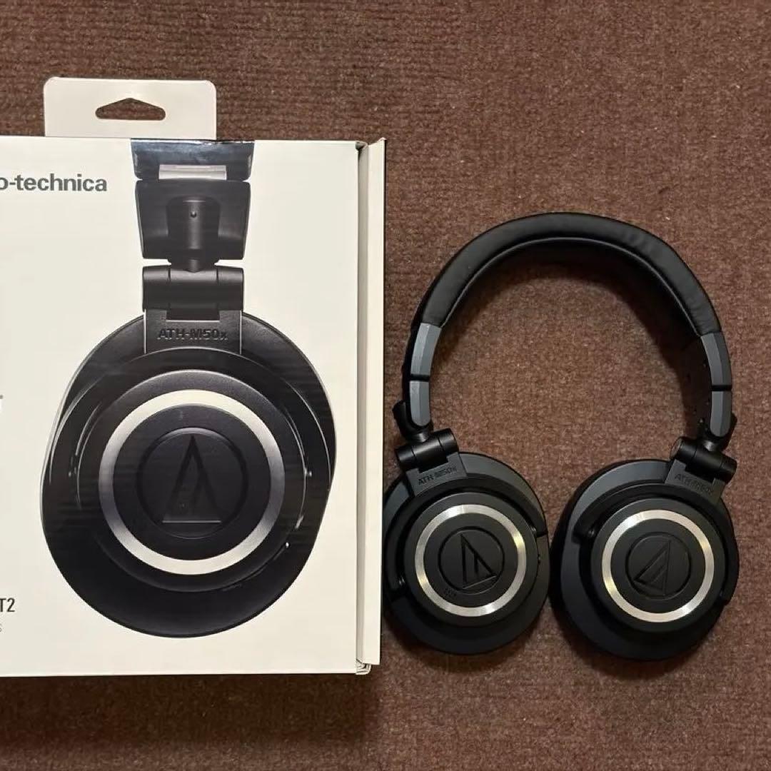 【極美品】ATH-M50xBT2 純正メッシュイヤーパッド付き