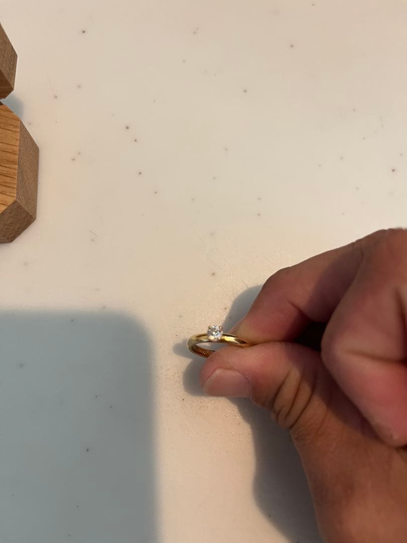 K18 ダイヤモンド0.2 手作り