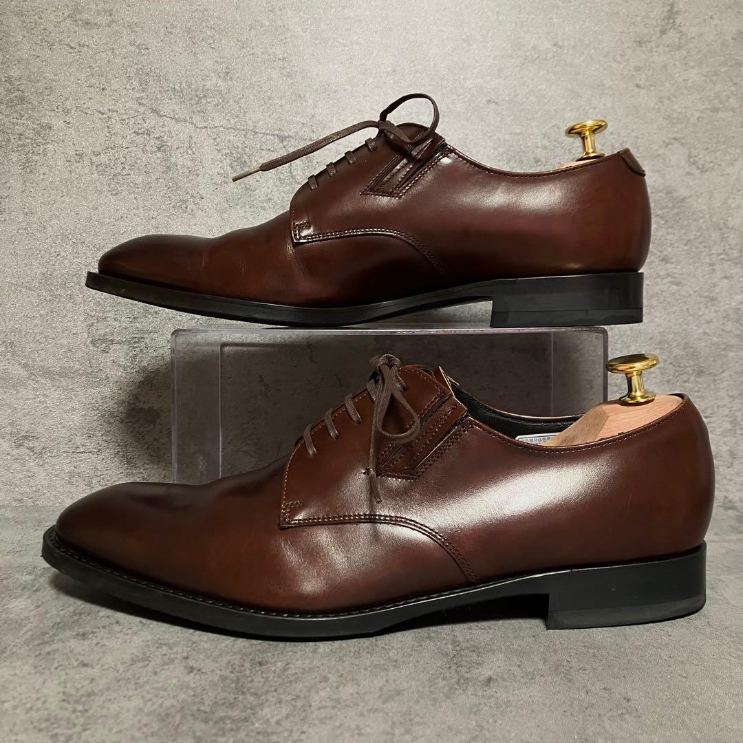 極美品　リーガル　ビジネスシューズ　プレーントゥ　30MR　ブラウン　2248