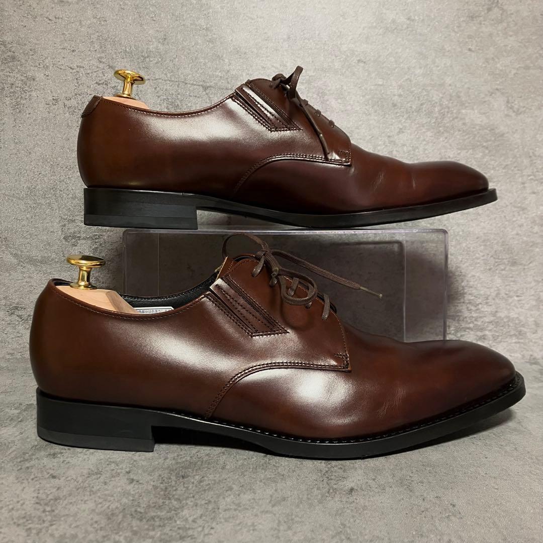 極美品　リーガル　ビジネスシューズ　プレーントゥ　30MR　ブラウン　2248