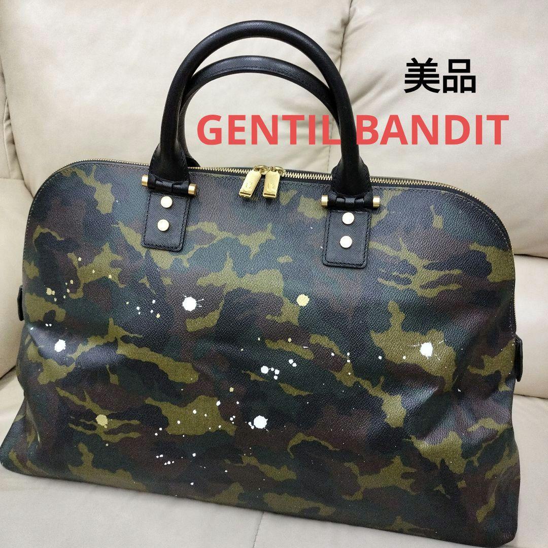 値下げ❗️GENTIL BANDIT ジャンディバンティ　迷彩柄ボストン　美品