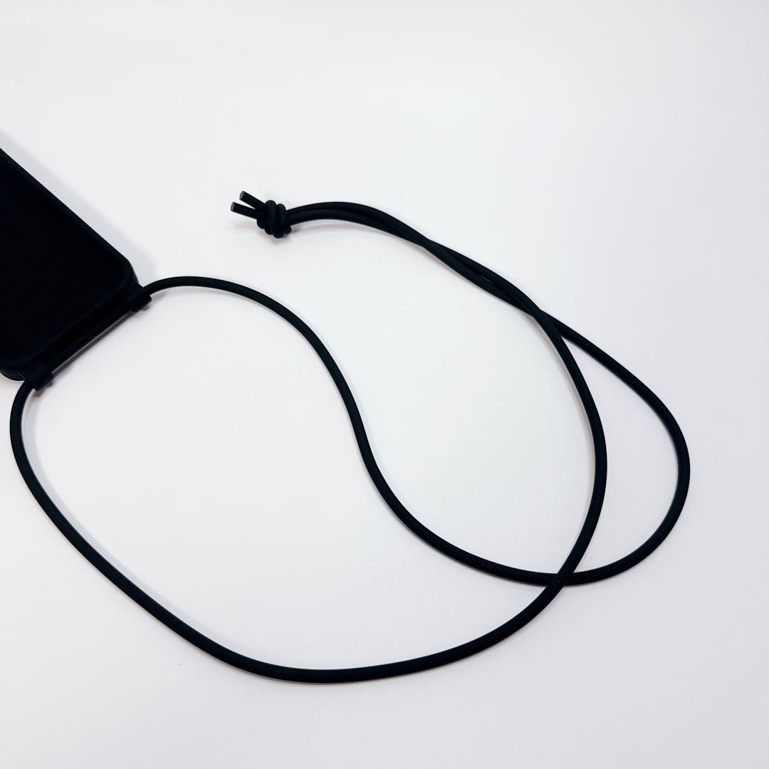 【未使用級】ボッテガ iPhone15Proイントレ ラバーケース ショルダー付