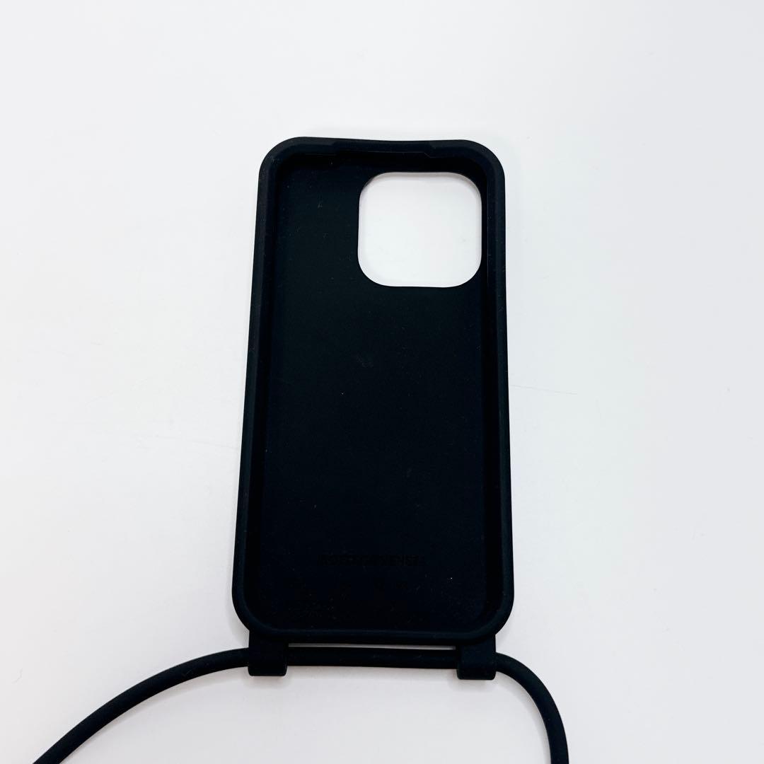 【未使用級】ボッテガ iPhone15Proイントレ ラバーケース ショルダー付