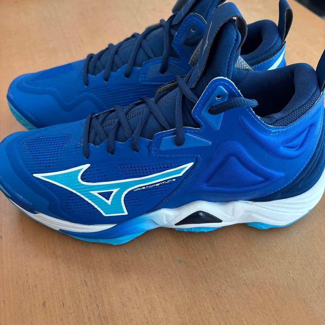 Mizuno バレーボールシューズ 青 美品