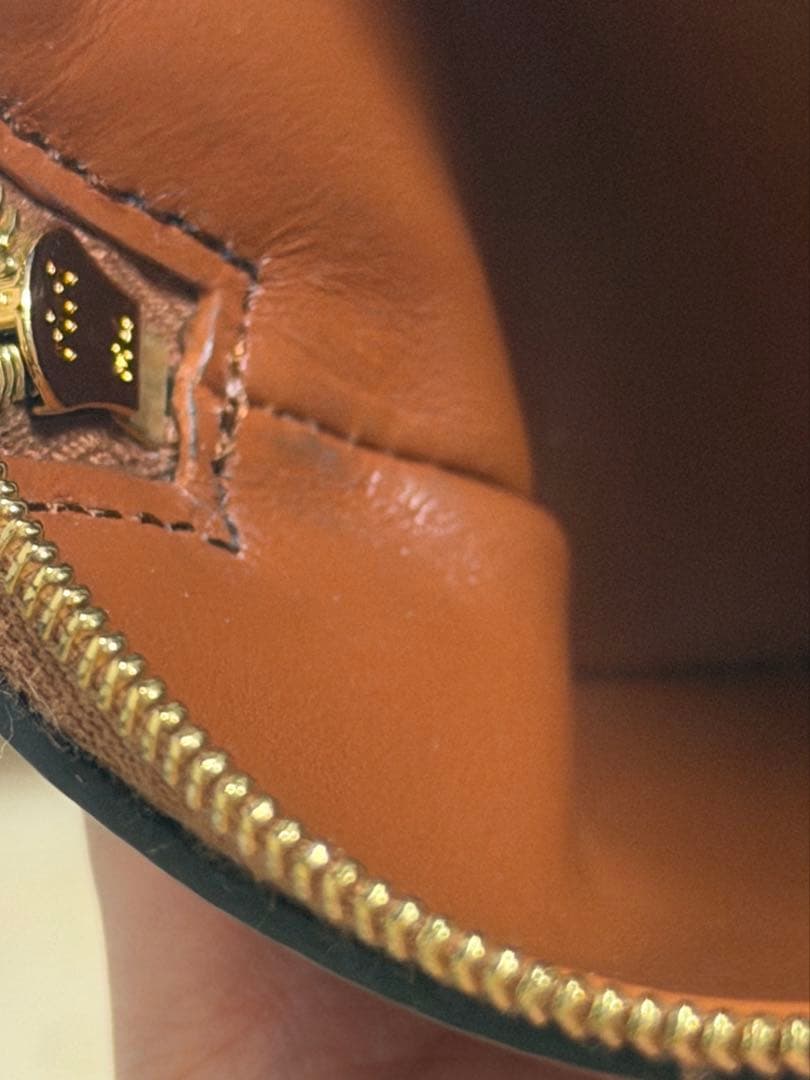 CELINE パース ケース スムースカーフスキン トリオンフ タン