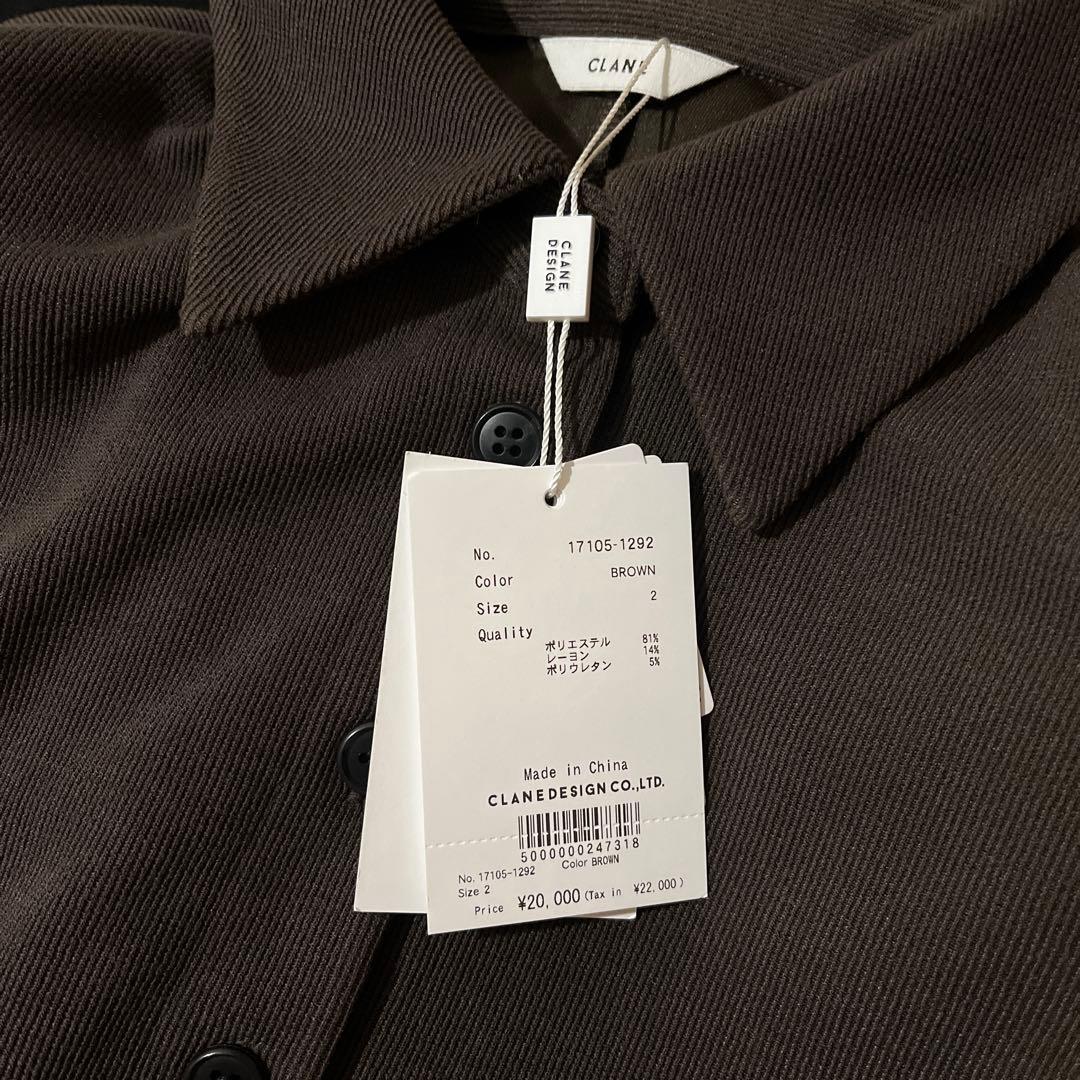 トップス CLANE POWER SHOULDER POLO TOPS