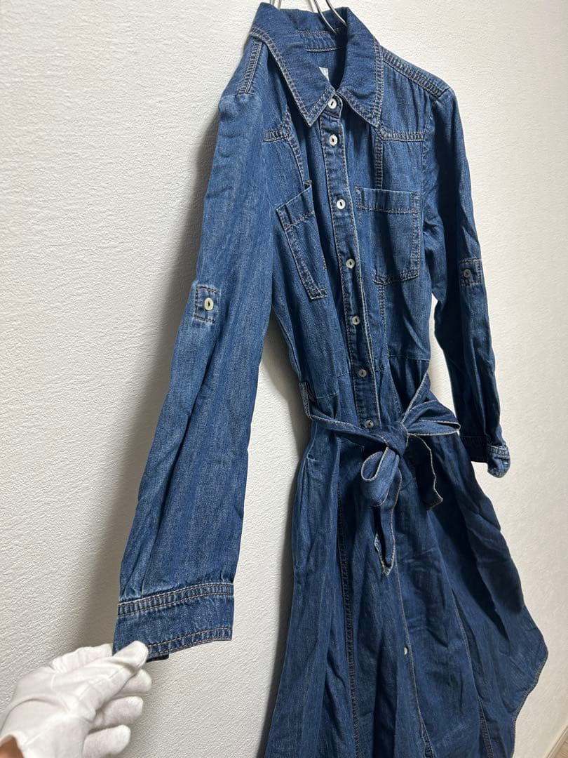 MARELLA デニムブルー シャツワンピース
