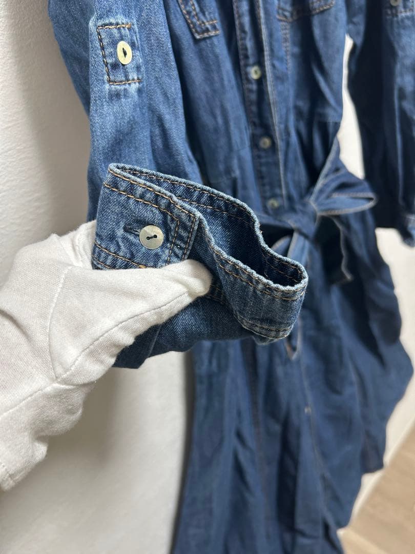 MARELLA デニムブルー シャツワンピース