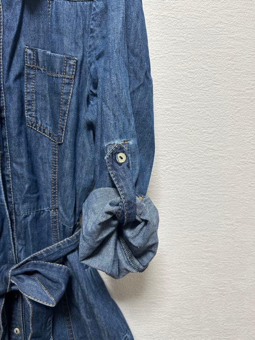 MARELLA デニムブルー シャツワンピース