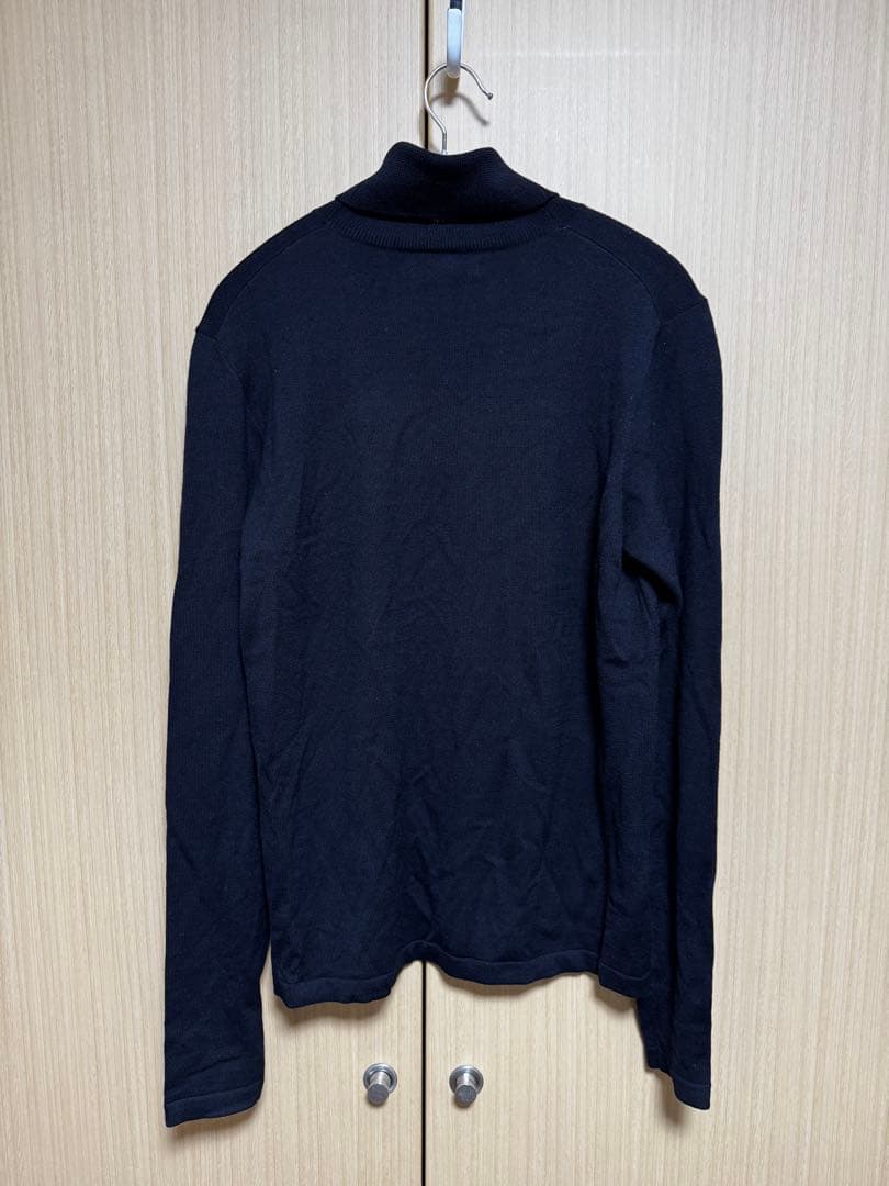 MINEDENIM ウールタートルネック ブラック