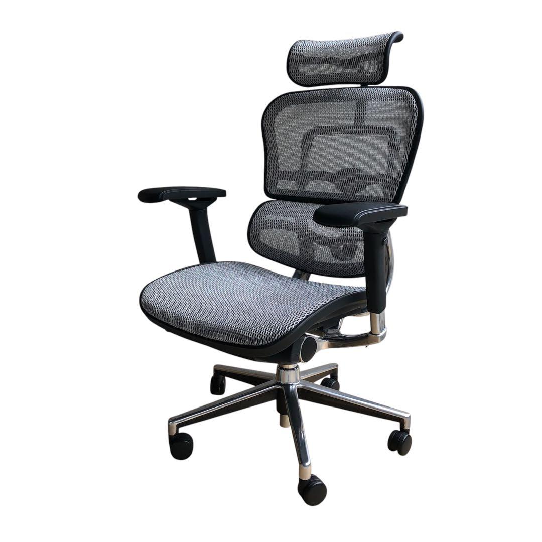 ぽいんきー　 極美品 エルゴヒューマンベーシック オフィスチェア ヘッドレ