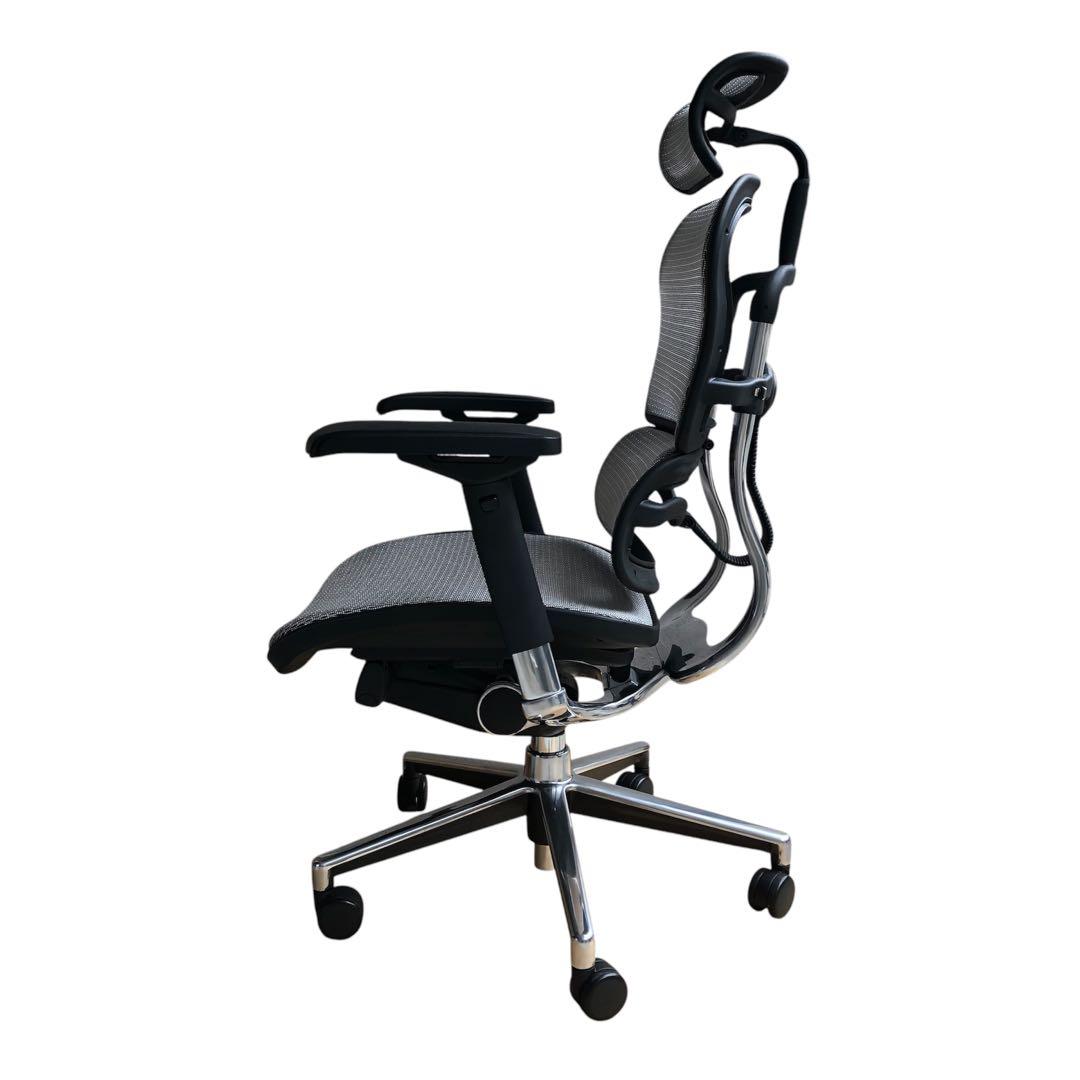 ぽいんきー　 極美品 エルゴヒューマンベーシック オフィスチェア ヘッドレ