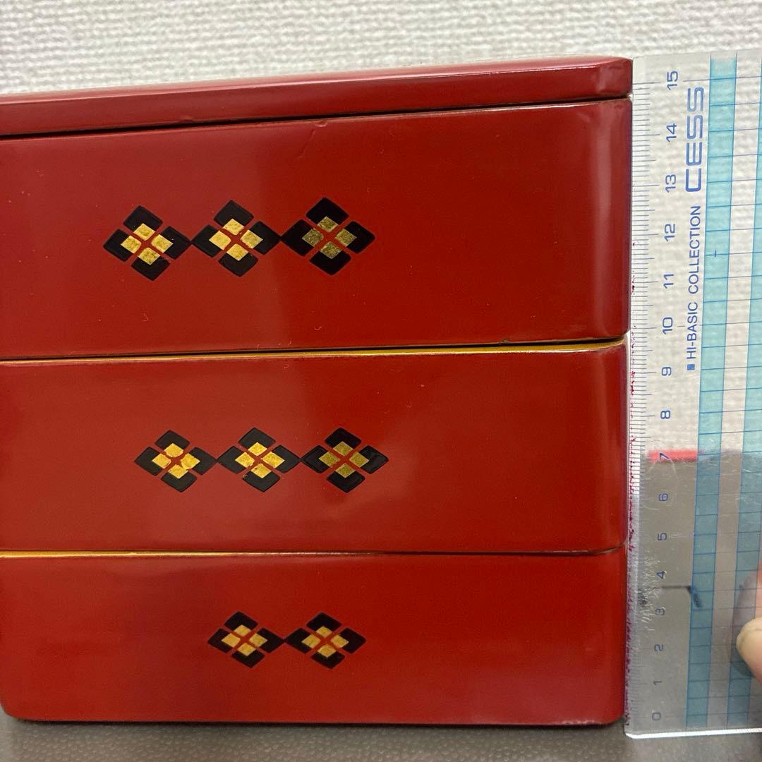 秀衡塗 ☆美品☆3段重箱と皿5枚と盆のセット