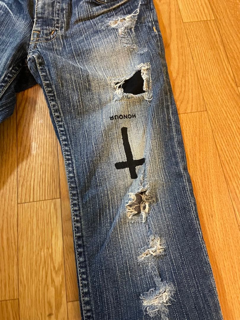 チ牛かわ 　L.G.B ダメージデニム