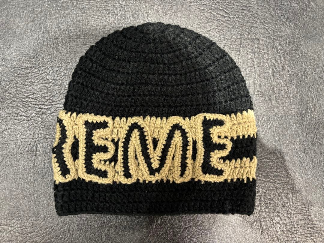 帽子 supreme Crochet Logo Beanie Black
